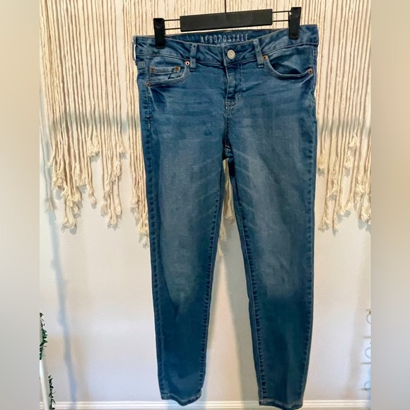 Aeropostale Denim - Aeropostale Skinny Blue Jeans Short/Court Size 8